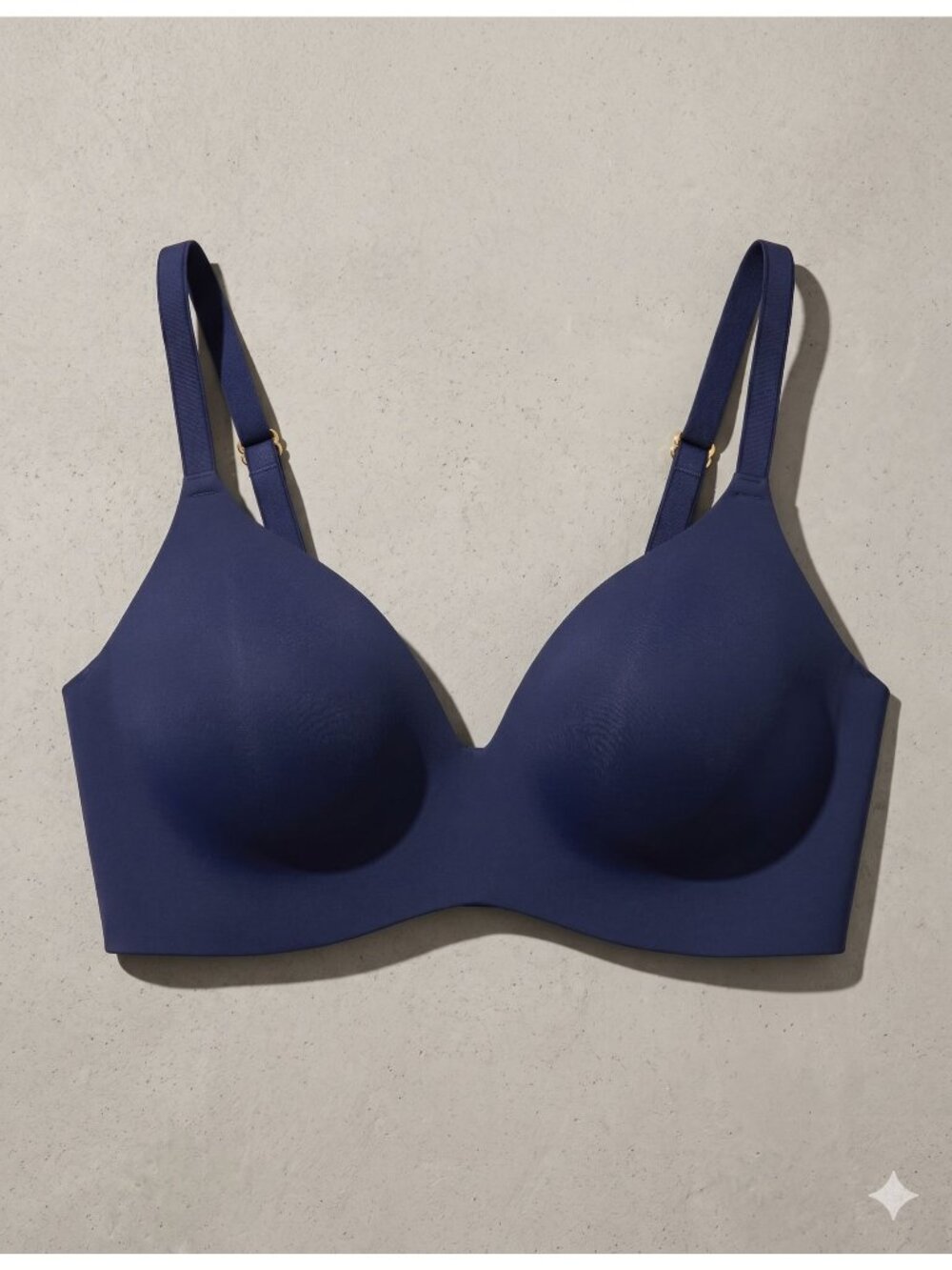 Knix WingWoman Contour Bra 38E Midnight Blue Wireless Support T-Shirt Bra NWT